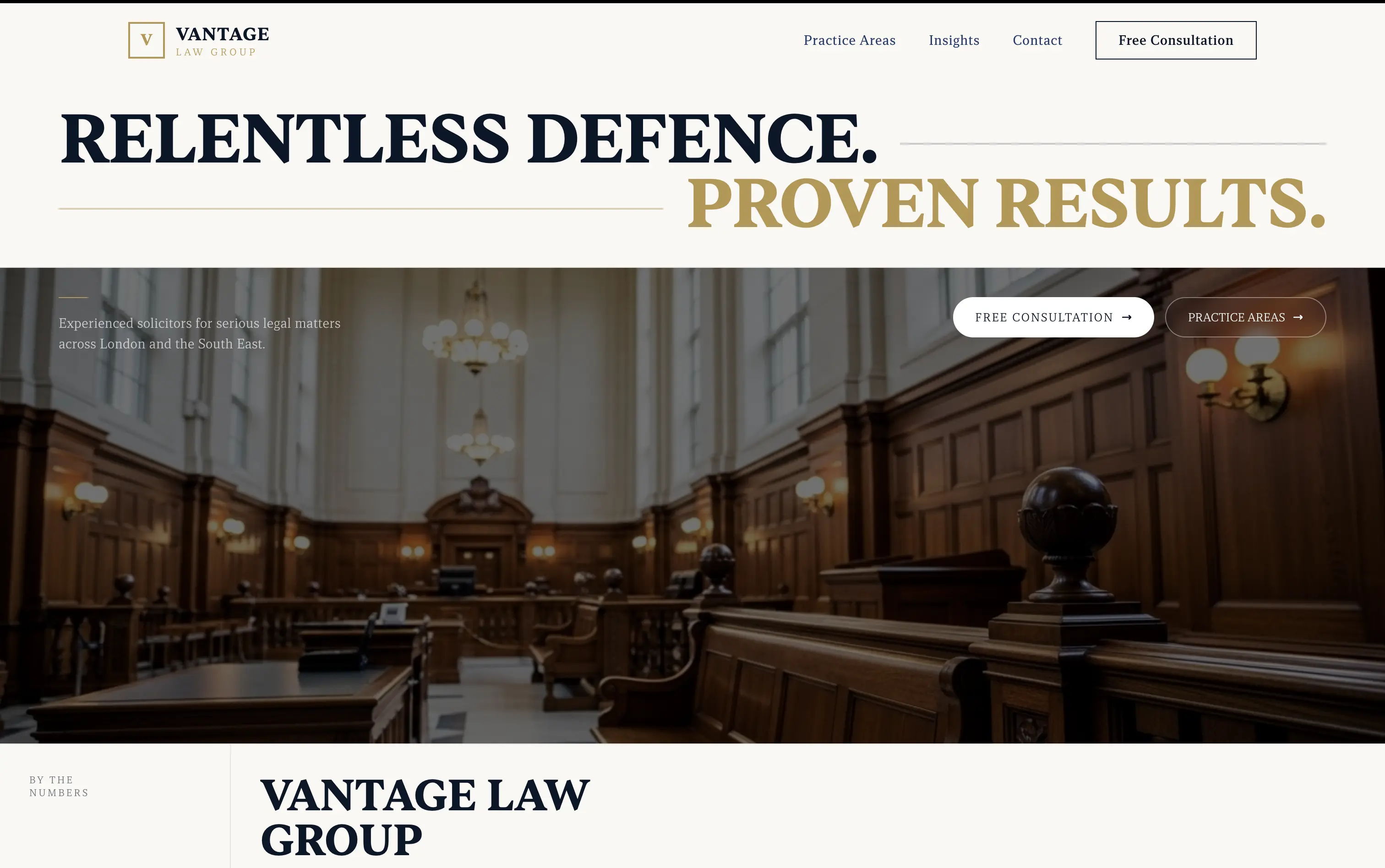 Law firm demo site screenshot